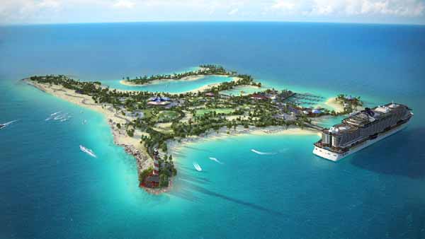 MSC Crociere affitta un’isola alle Bahamas e crea una riserva marina