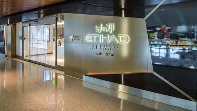 Lounge di lusso Etihad all’aeroporto di Los Angeles
