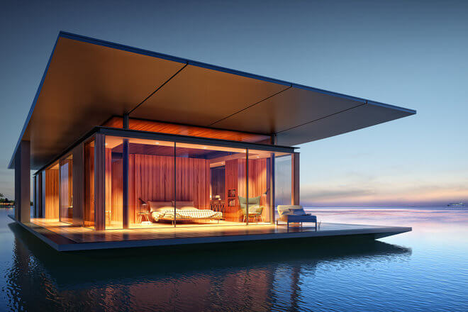 Case galleggianti: le nuove abitazioni di lusso che si poggiano sull'acqua