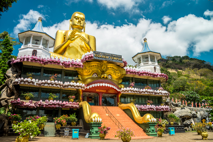 Cave temple in Dambulla, Sri Lanka.