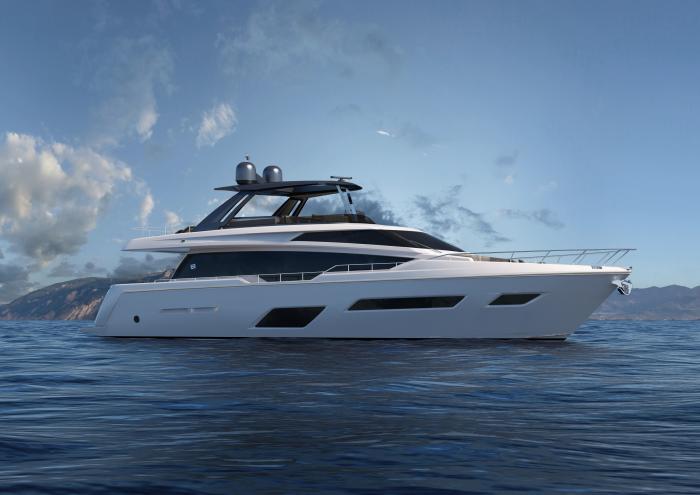 Il nuovo yacht Ferretti 780 debutterà a settembre 2017
